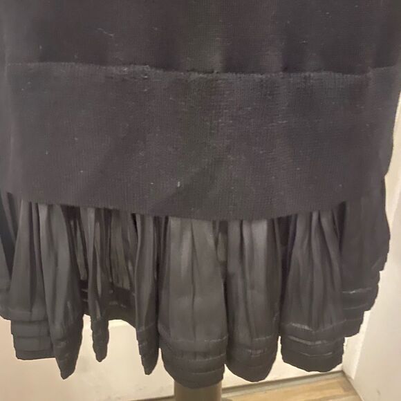 Halston Heritage wool/silk sweater dress with ruffle trim, XS - Picture 6 of 12